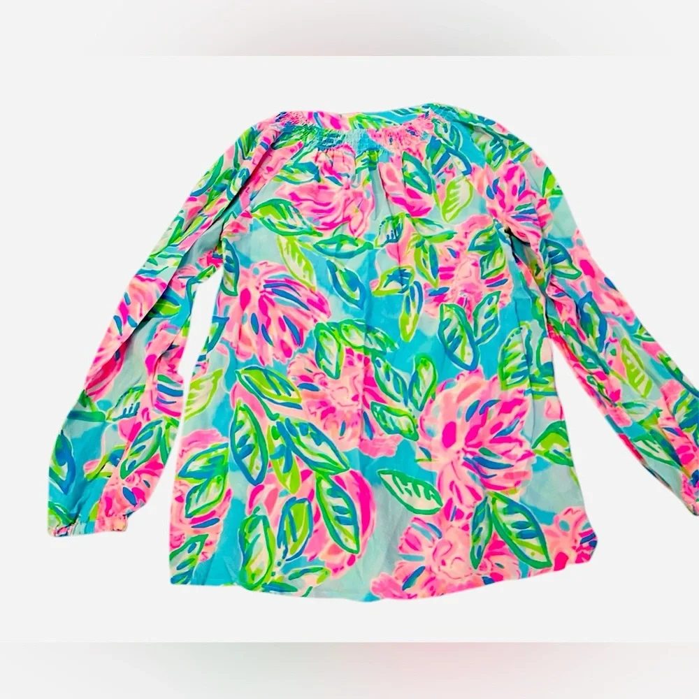 Lily Pulitzer lightweight, XXS, long sleeve shirt, colorful and very-summerish! - Picture 8 of 10